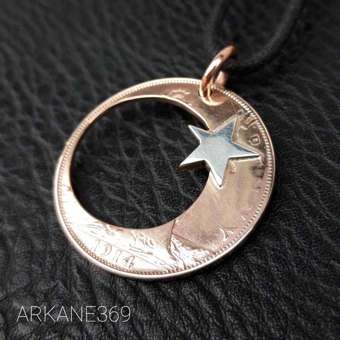 Moon and star pendant