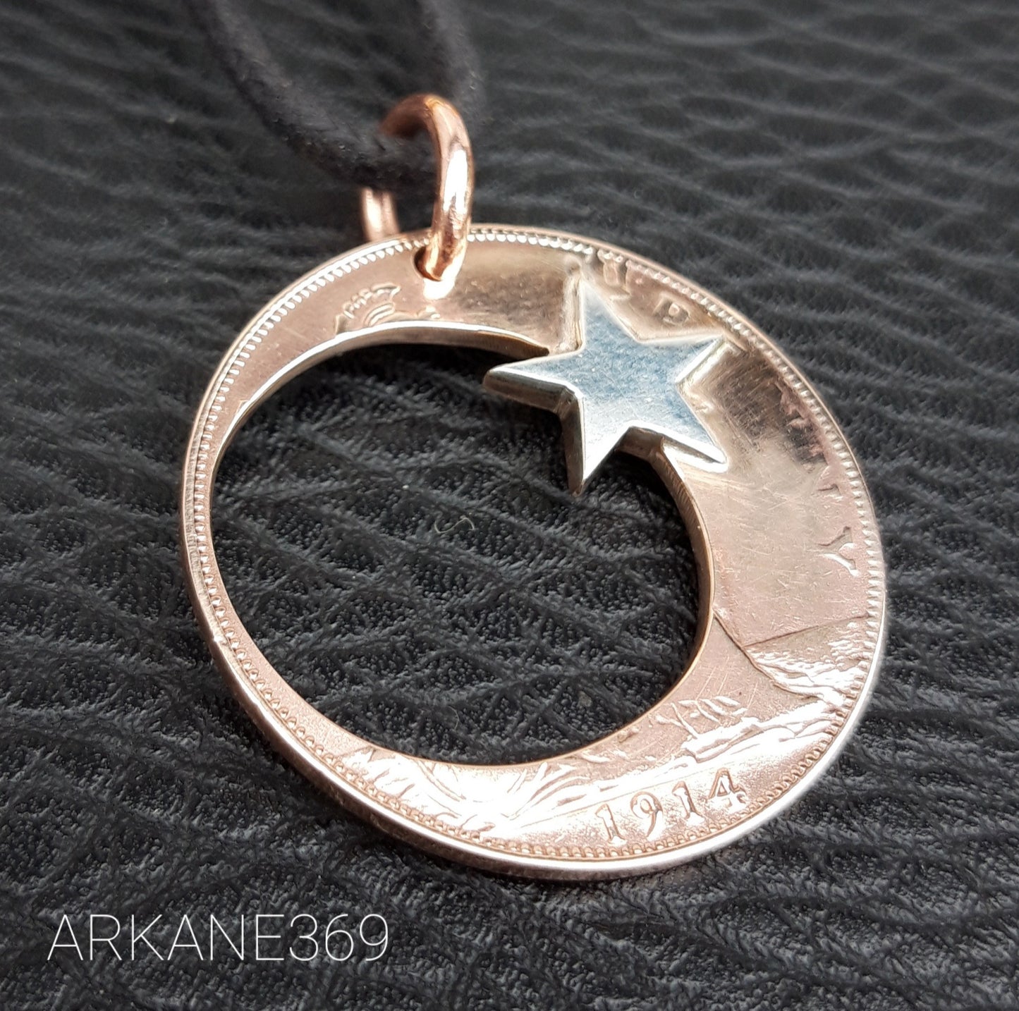 Moon and star pendant